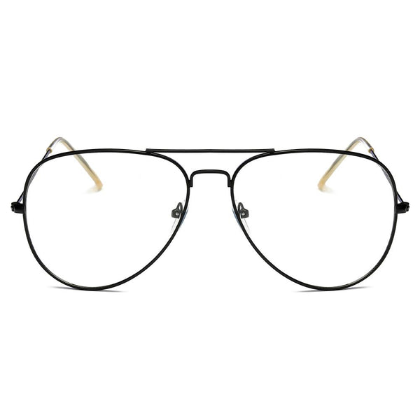 ENID - Trendy Aviator Clear Glasses Lens Sun Glasses