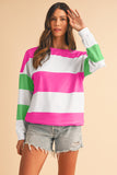 Color Block Long Sleeve Top- 3 Colors