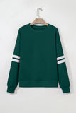 Varsity Striped Sleeve Loose Fit Sweatshirt- 8 Colors