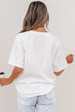 Printed Denim Chest Pocket Graphic T-Shirt- 2 Colors