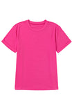 Basic Crew Neck Rolled Sleeve T-Shirt- 12 Colors
