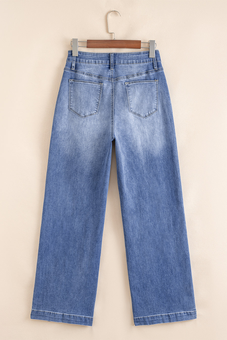 Center Seam Detail High Rise Jeans