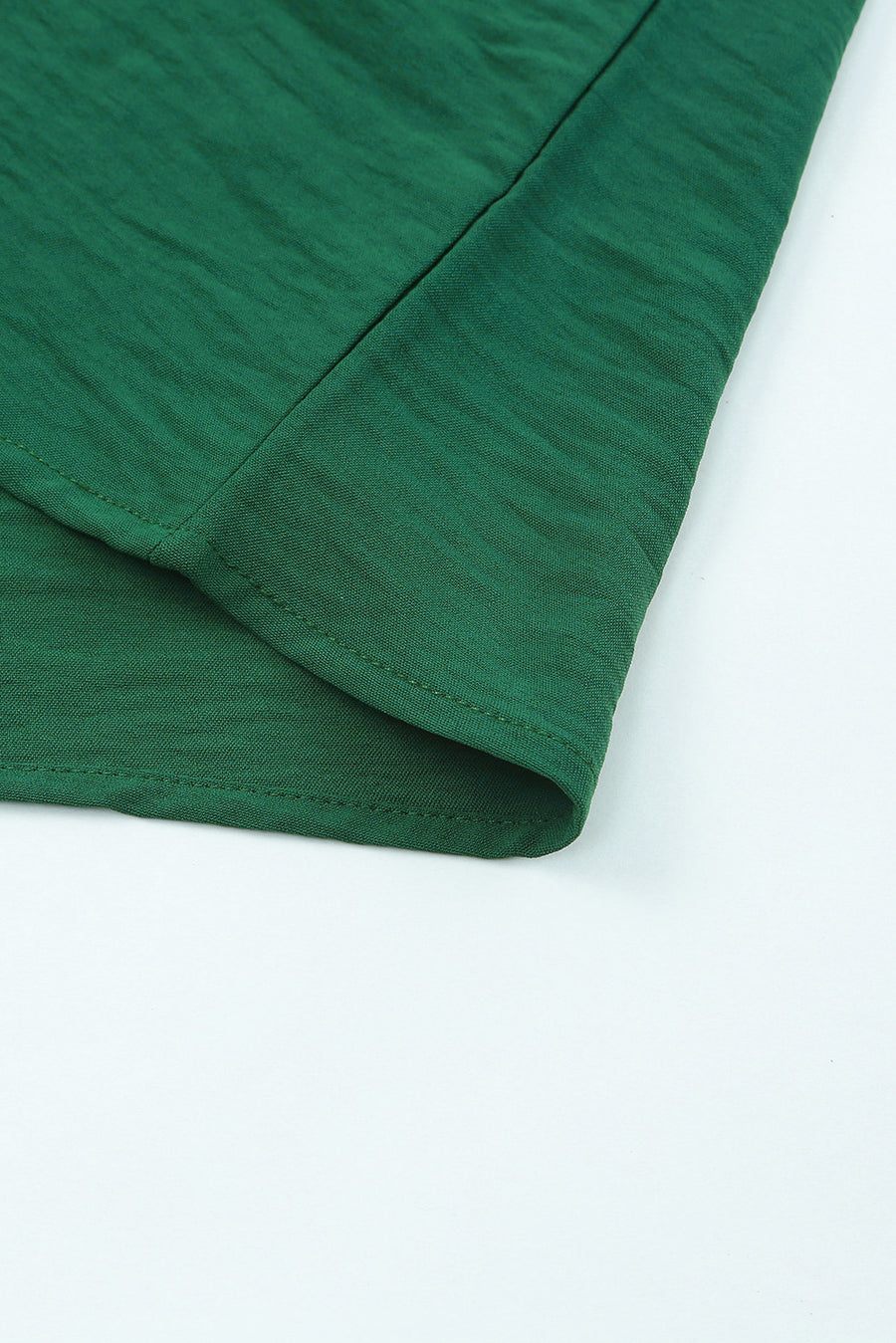 Shirred Cuffs Short Sleeve Blouse- 2 Colors