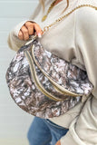 Graphic Print Gold Chain Crossbody Bag- 6 Styles
