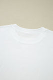 Lace Long Sleeve Drop Shoulder T-Shirt- 2 Colors