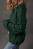 Front Seam Drop Shoulder Loose Fit Sweater- 3 Colors