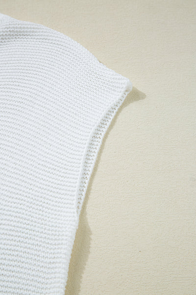 Solid Color Slit Hem Knit Top- 3 Colors