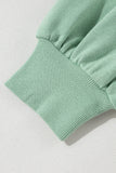 Striped Arm Drop Sleeve Loose Sweatshirt- 2 Colors