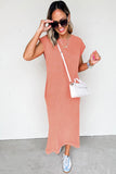 Mineral Wash T-Shirt Dress with Pockets- 3 Colors