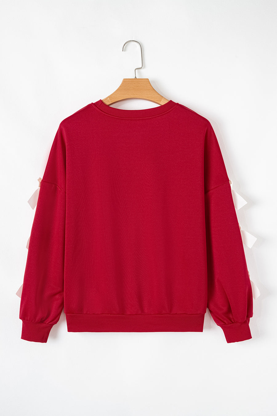 Red & White Bows Crew Neck Sweatshirt