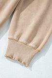 Waffle Knit Patchwork Raglan Sleeve Sweatshirt- 3 Colors