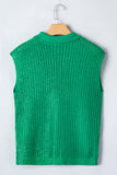 Knit High Neck Cap Sleeve Sweater- 2 Colors