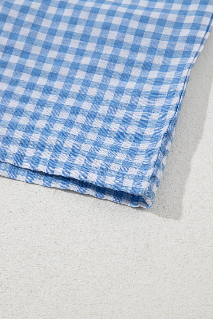 Gingham High-Waisted Loose Wide Leg Shorts- 2 Colors