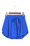 Ribbon Drawstring High-Waist Lined Tennis Skort- 6 Colors