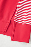 Striped Patchwork Sleeve Colorblock Sweatshirt- 3 Colors