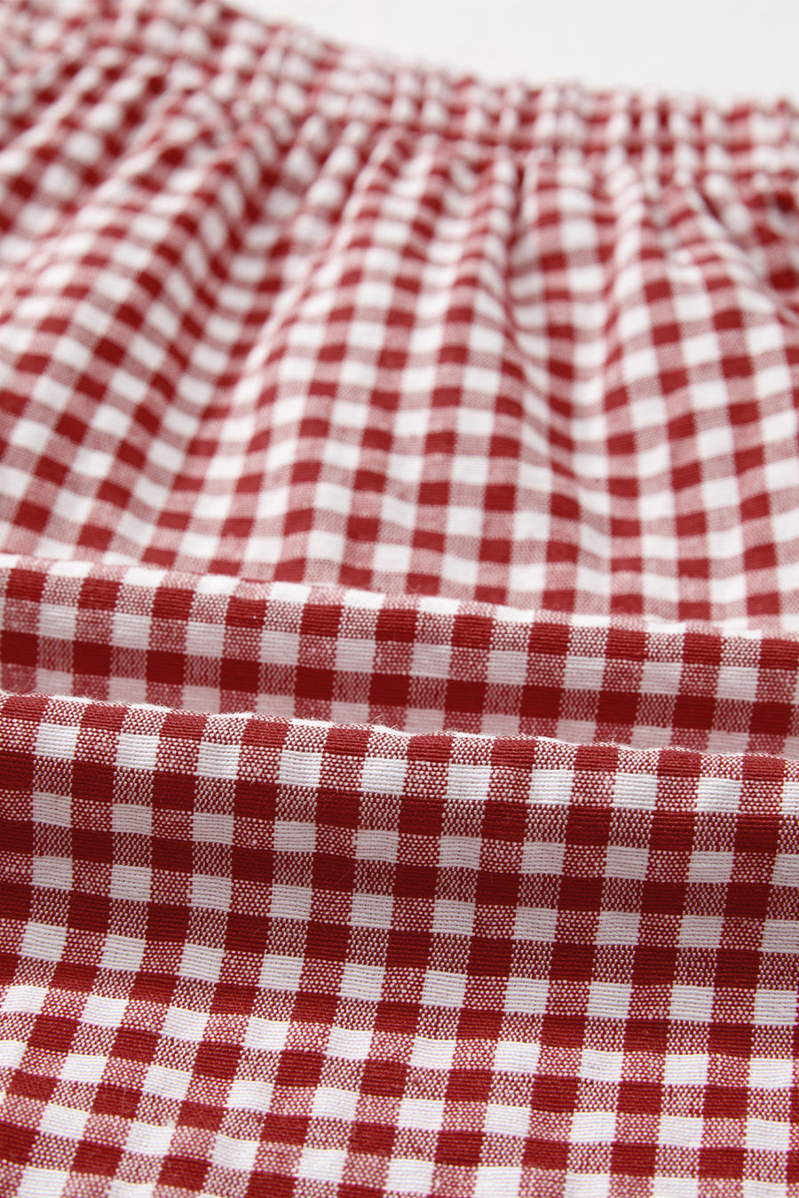 Gingham High-Waisted Loose Wide Leg Shorts- 2 Colors