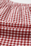 Gingham High-Waisted Loose Wide Leg Shorts- 2 Colors