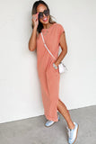 Mineral Wash T-Shirt Dress with Pockets- 3 Colors