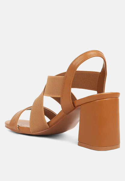 Comfortable Straps Block Heel Sandals- 3 Colors