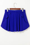 Ribbon Drawstring High-Waist Lined Tennis Skort- 6 Colors