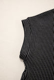 Twist Ribbed Color Block Pocket Crew Neck T-Shirt- 4 Colors