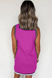 Contrast Trim V-Neck Sleeveless Mini Dress- 2 Colors