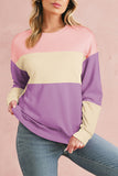 Color Block Drop Shoulder Sweatshirt- 4 Colors