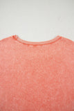 Mineral Wash T-Shirt Dress with Pockets- 3 Colors