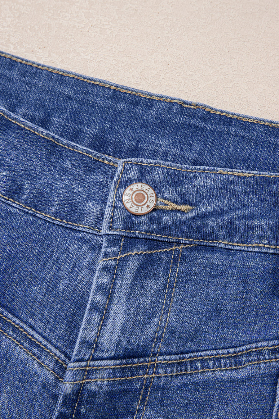 Center Seam Detail High Rise Jeans