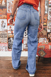 Center Seam Detail High Rise Jeans