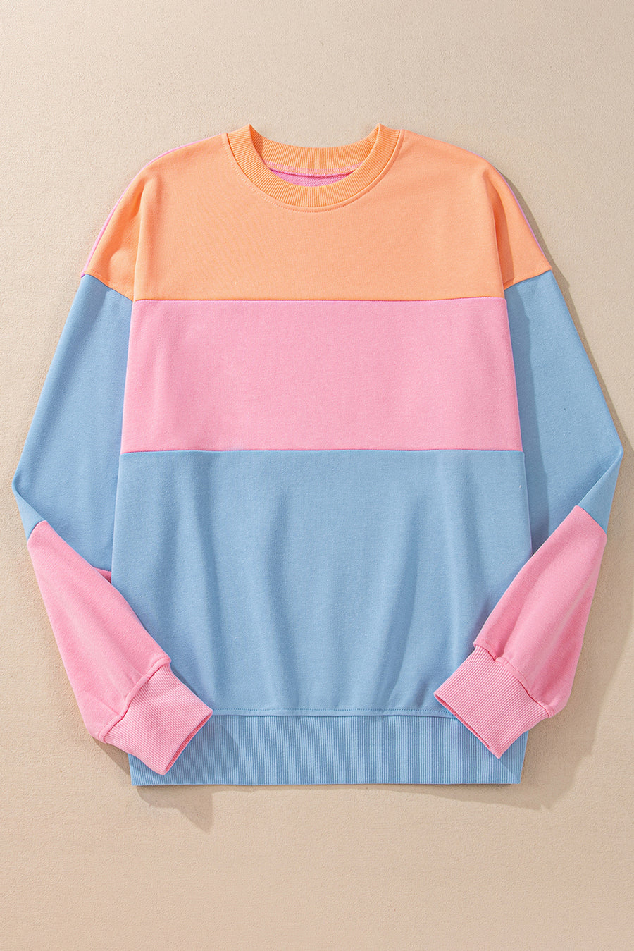 Color Block Drop Shoulder Sweatshirt- 4 Colors