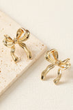 Gold Bow Earrings