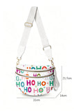 Graphic Print Multi Pocket Crossbody Bag- 4 Styles