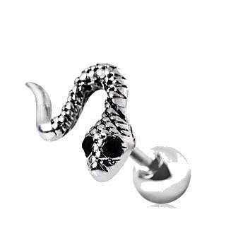 16g Stainless Steel Baby Snake Cartilage Earring