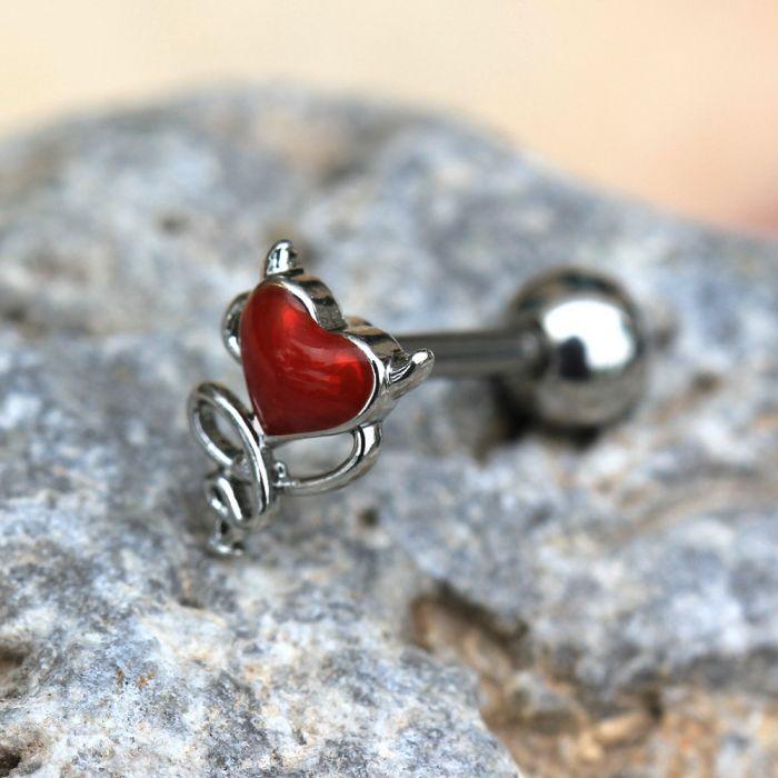 Devil's Heart Cartilage Earring