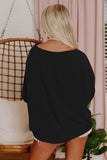 Shirred Cuffs Short Sleeve Blouse- 2 Colors