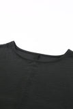 Shirred Cuffs Short Sleeve Blouse- 2 Colors