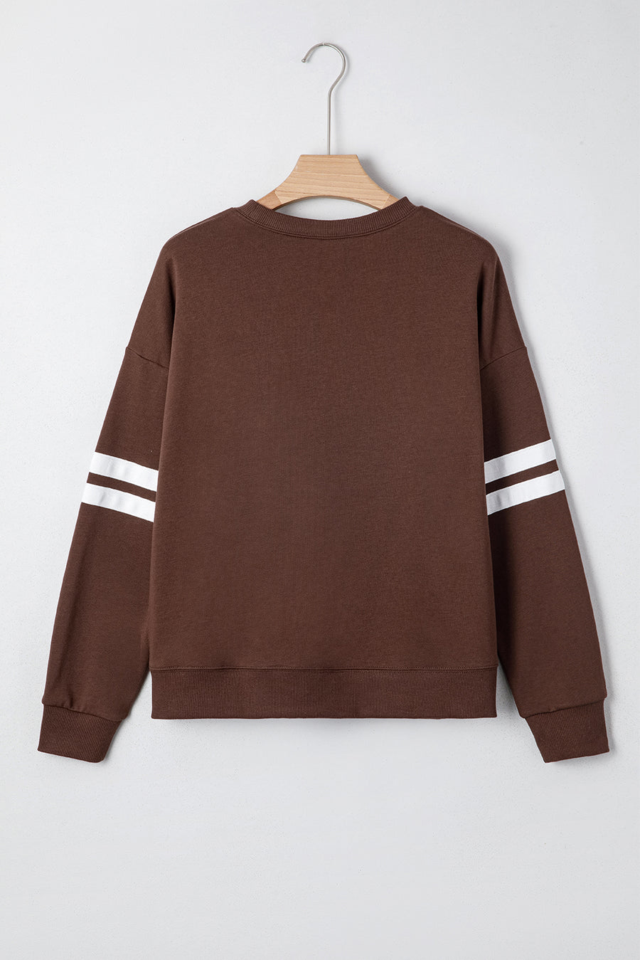 Varsity Striped Sleeve Loose Fit Sweatshirt- 8 Colors
