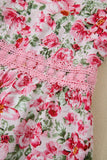 Floral Lace Tied Strap Empire Waist Maxi Dress- 2 Colors
