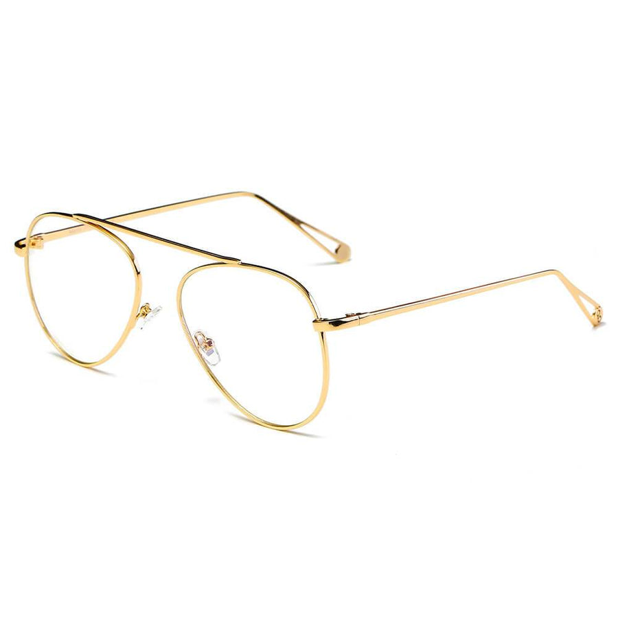 HIDALGO Metal Oversized Tinted Lens Aviator Sunglasses- 8 Colors