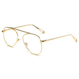 HIDALGO Metal Oversized Tinted Lens Aviator Sunglasses- 8 Colors