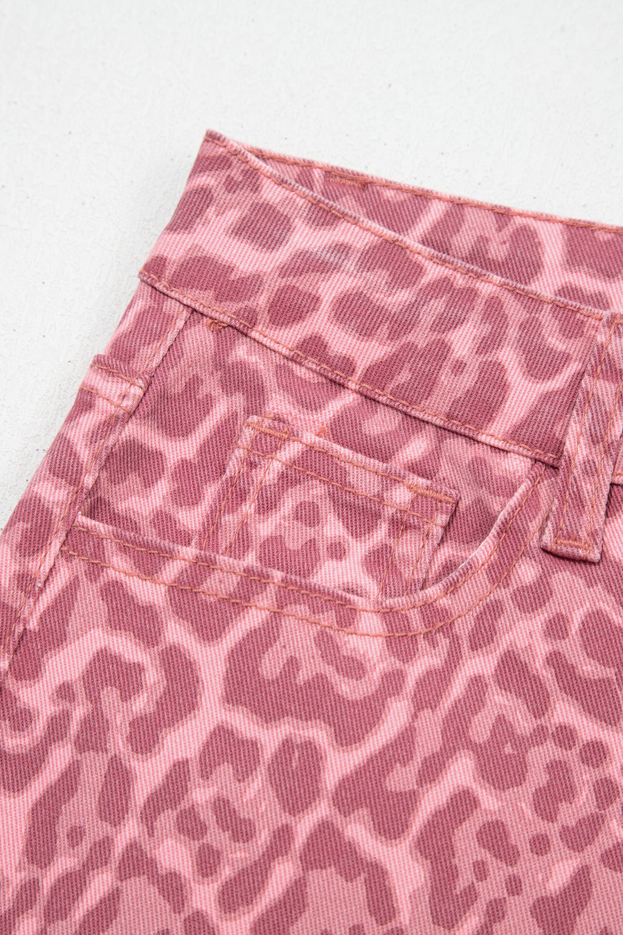 Print Frayed Edge Wide Leg High-Waist Jeans- 7 Styles