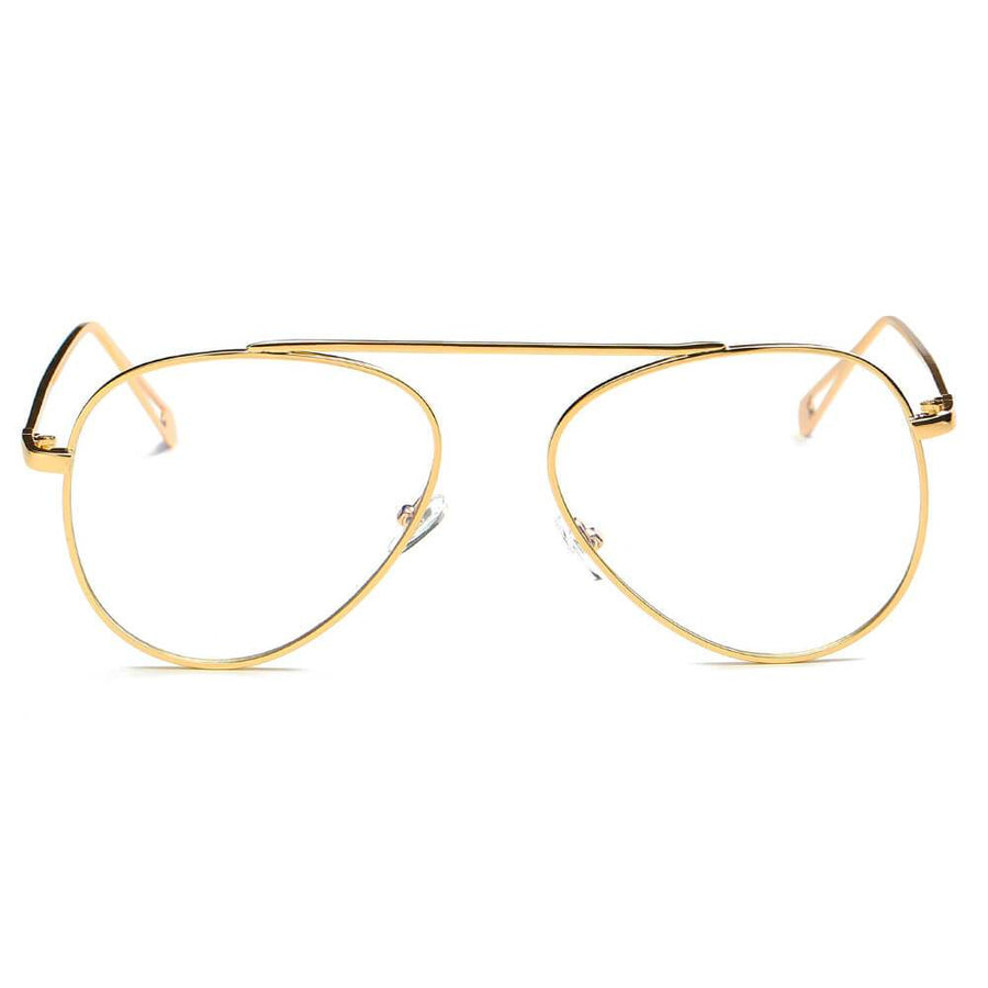 HIDALGO Metal Oversized Tinted Lens Aviator Sunglasses- 8 Colors