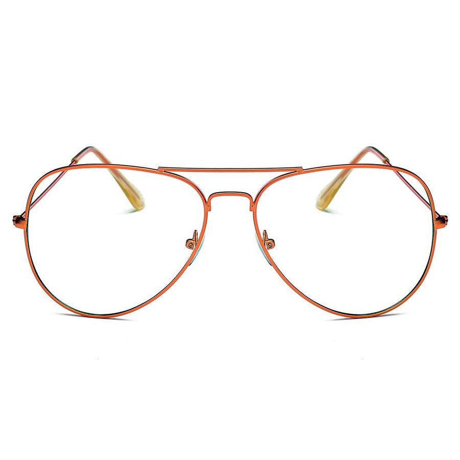 ENID - Trendy Aviator Clear Lens Sunglasses- 5 Colors