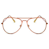 ENID - Trendy Aviator Clear Lens Sunglasses- 5 Colors