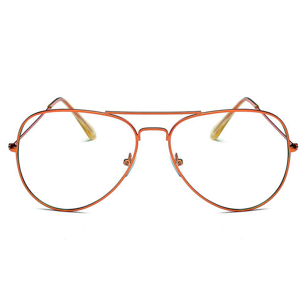 ENID - Trendy Aviator Clear Glasses Lens Sun Glasses