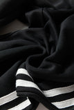 Varsity Striped Cropped Sweatshirt and Wide Leg Pants Matching Set- 5 Colors