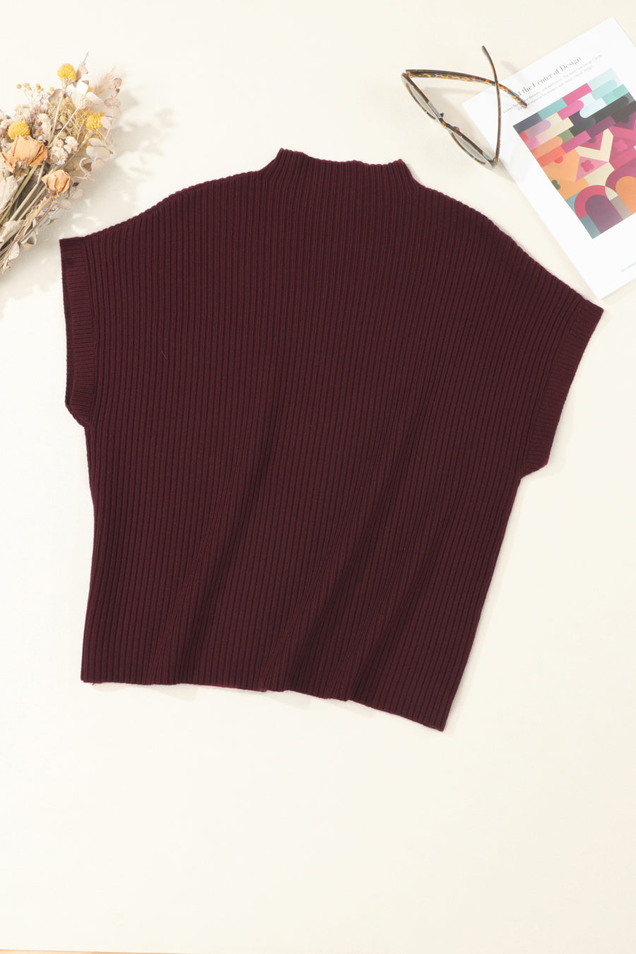 Green Pocket Ribbed Knit Short Sleeve Sweater- 9 Colors