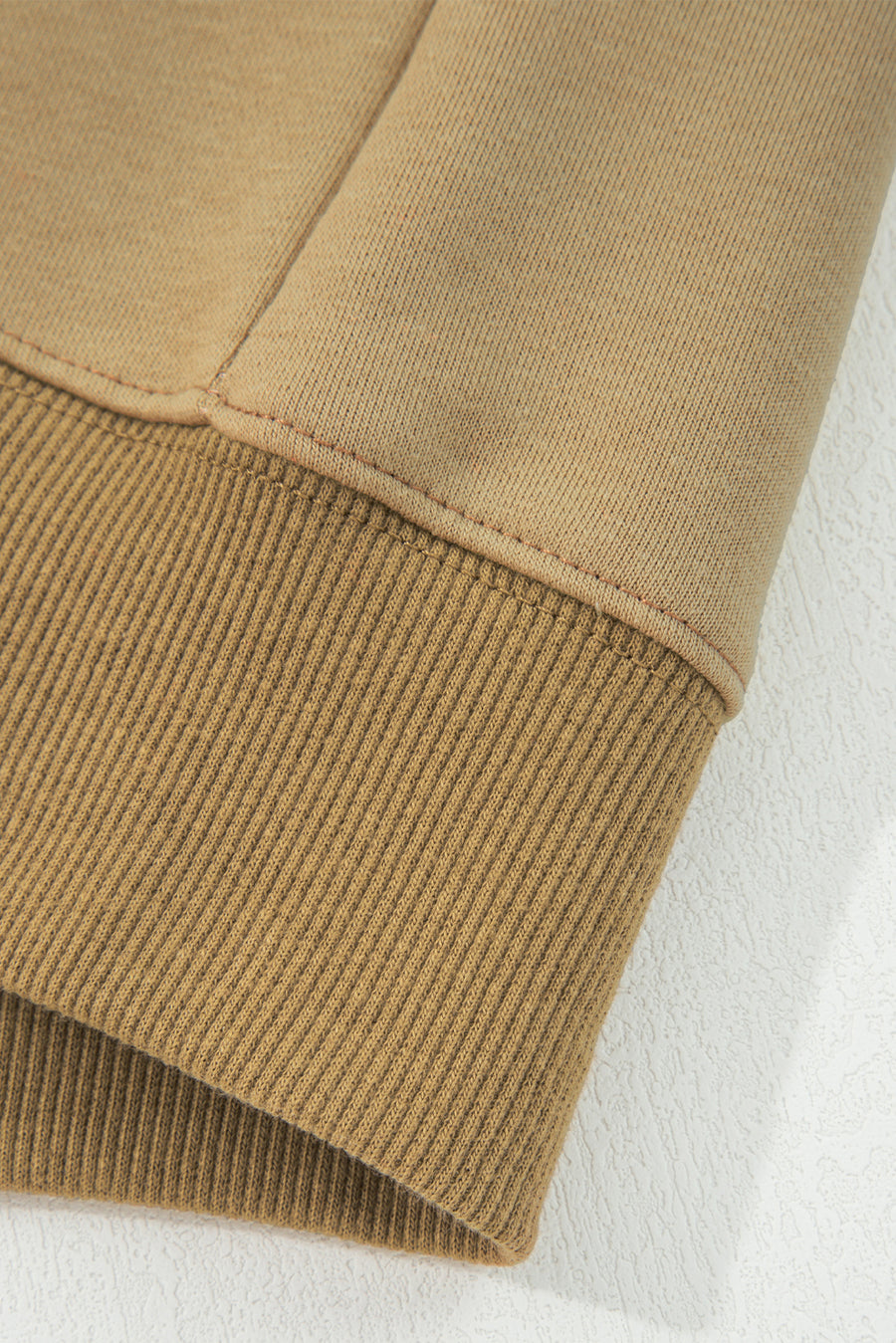 Star Patch Exposed Seam Uneven Hem Sweatshirt- 2 Colors