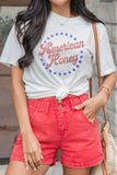 White American Honey Rhinestone Graphic T-Shirt
